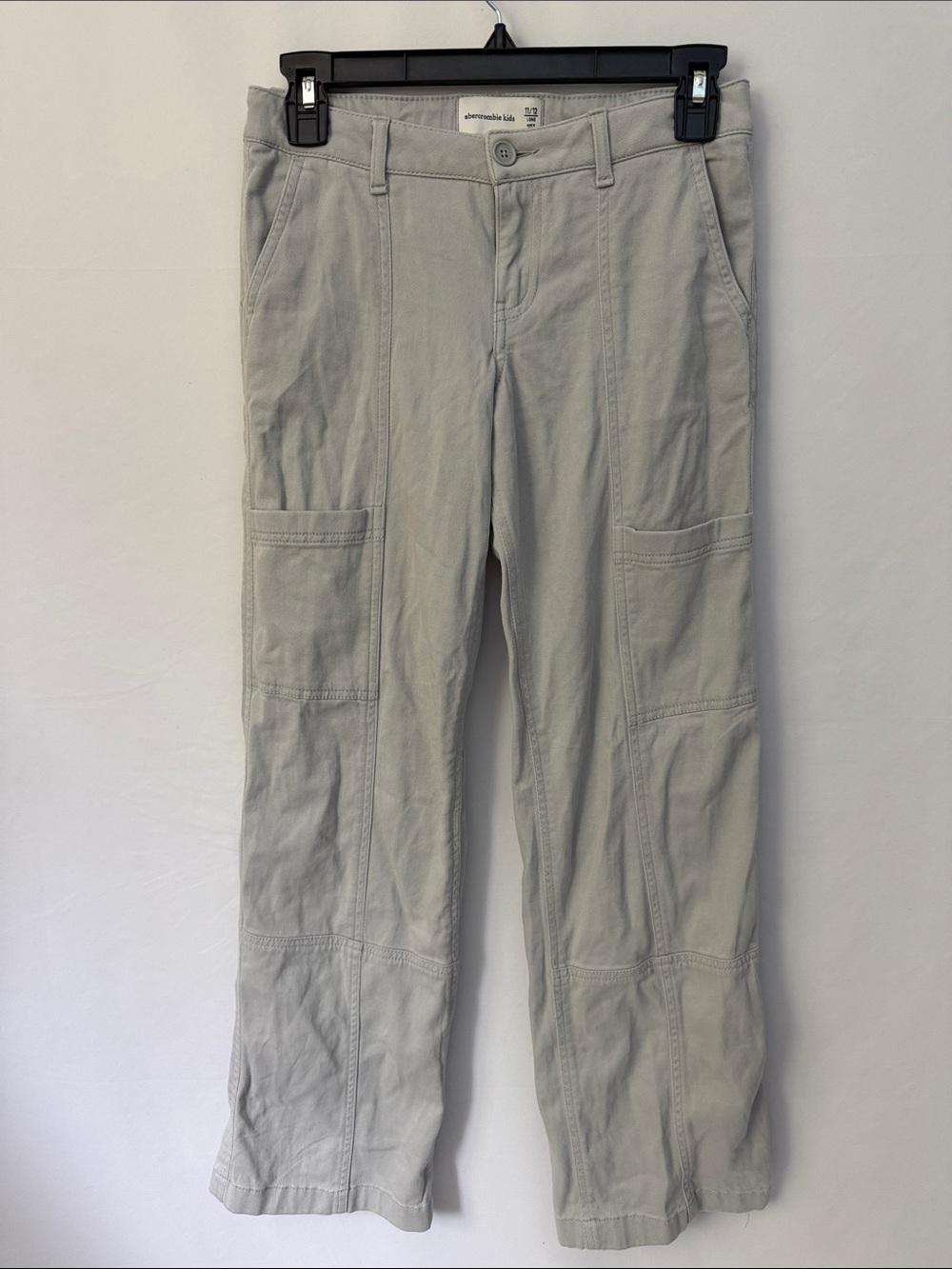 abercrombie kids Light Gray Cargo Pants